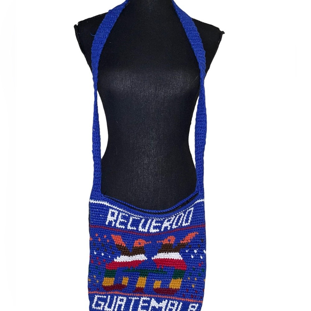 Guatemalan Dark Blue Cultural Shoulder Bag